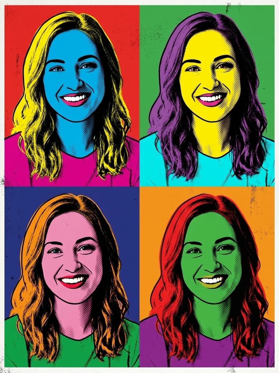 Pop-Art-Porträt