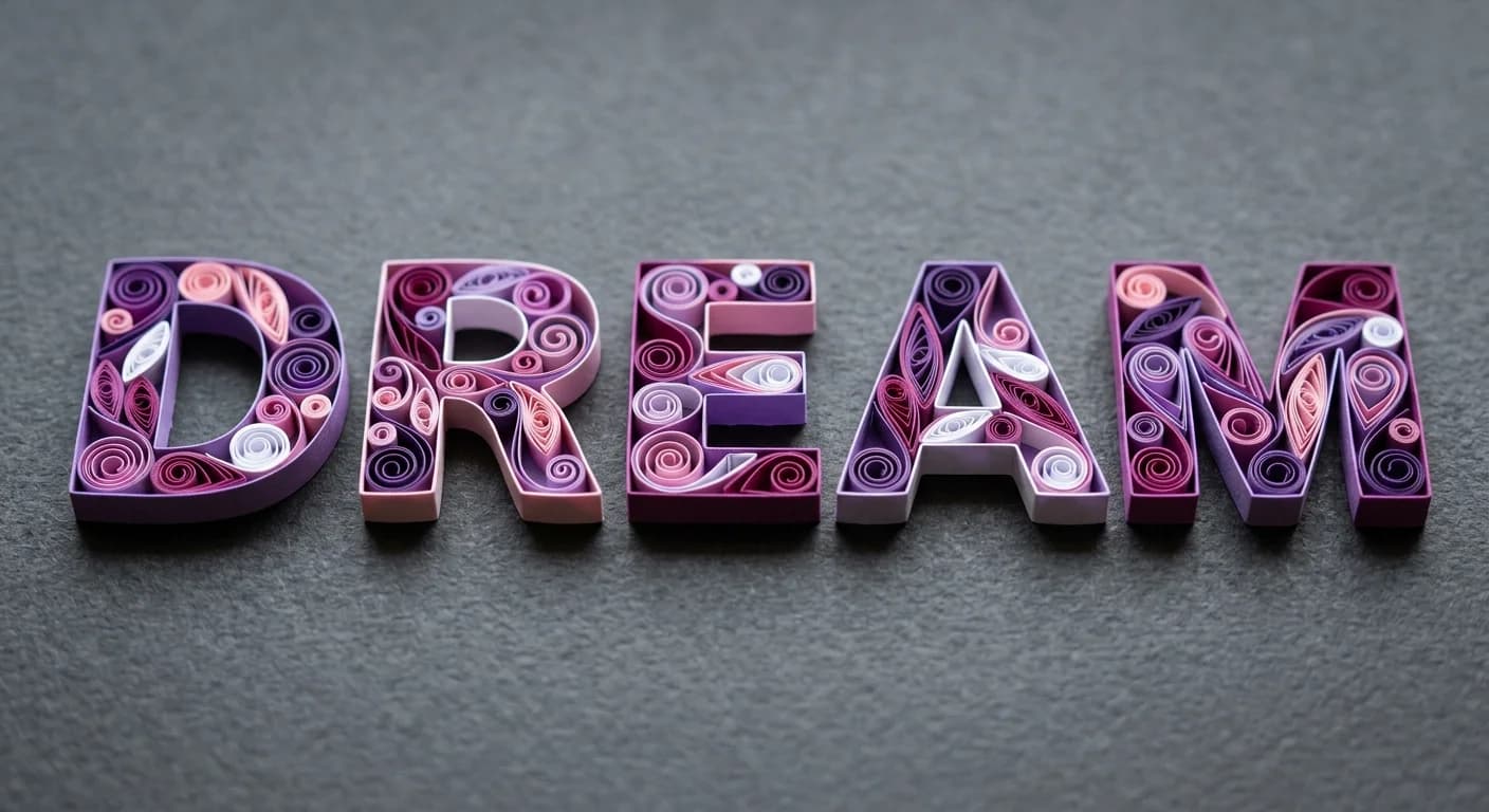 Quilling Typography