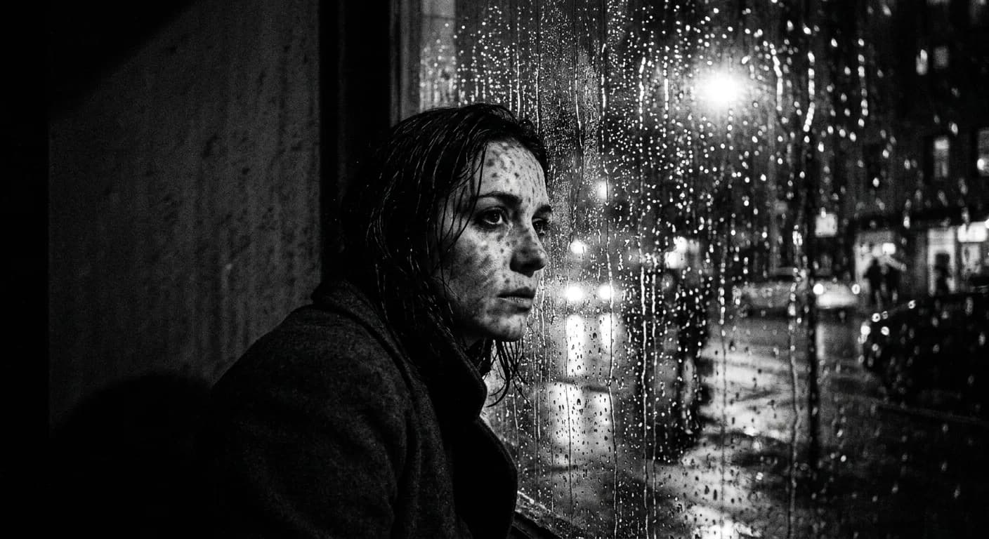 Rain Window Portrait