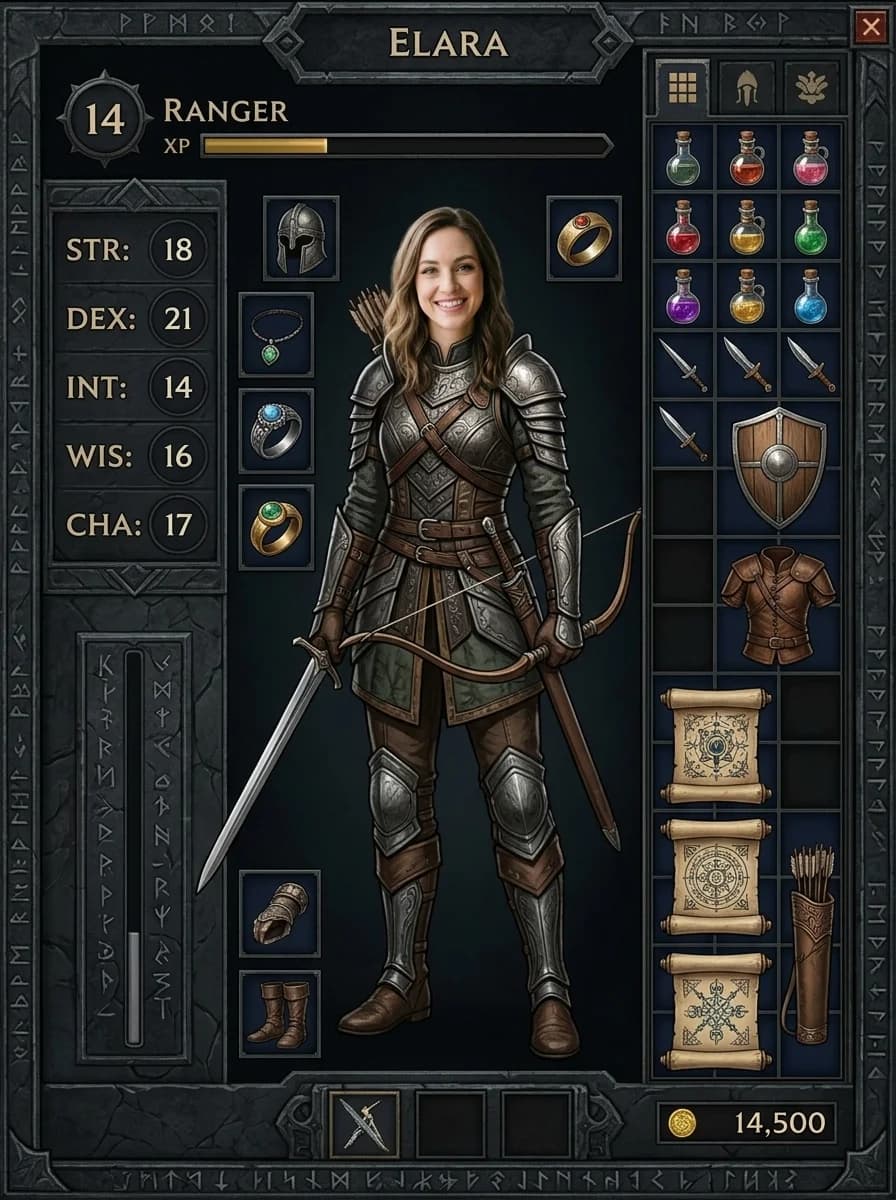 RPG Inventory Screen