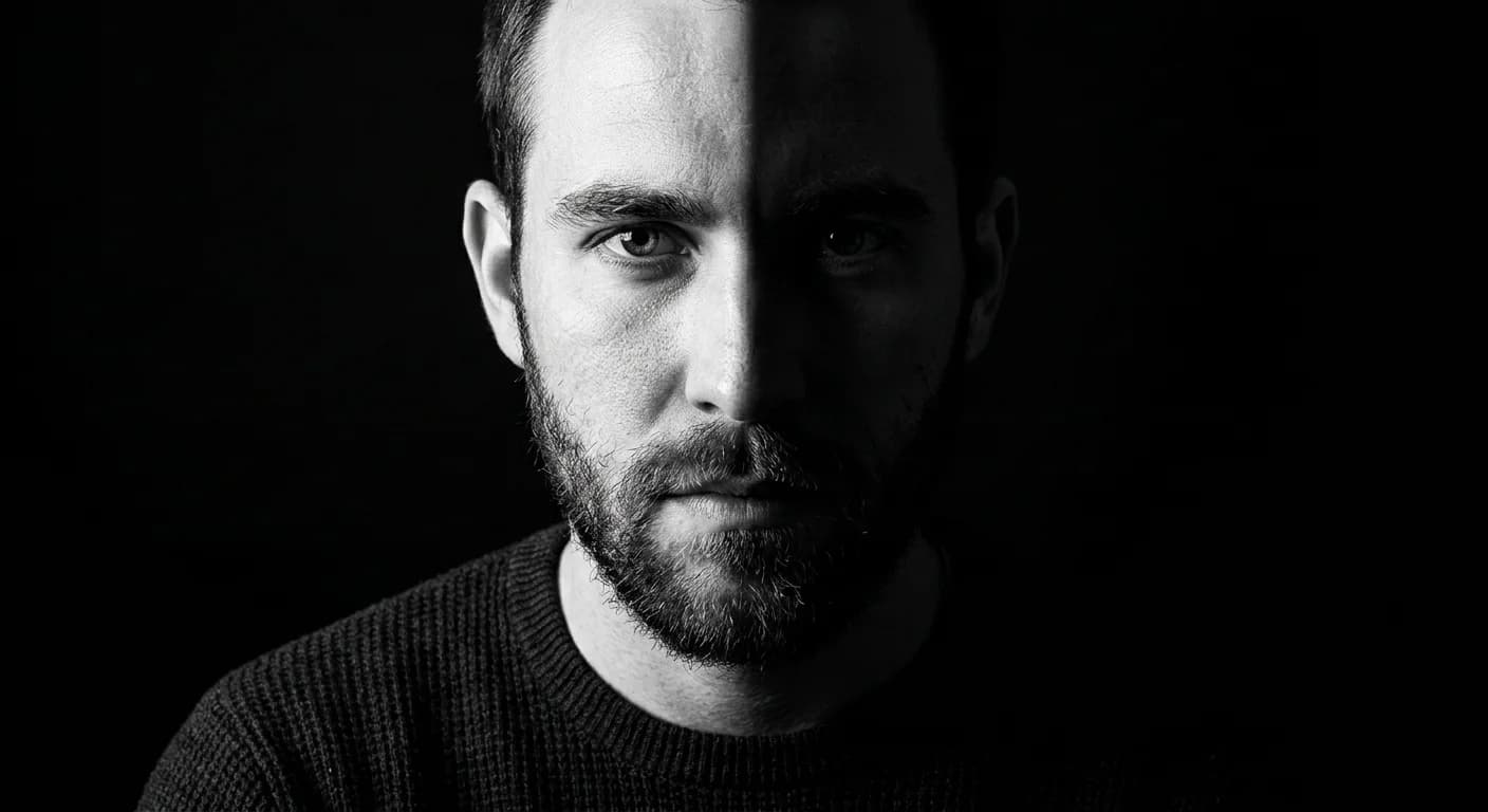 Split-Light-Porträt