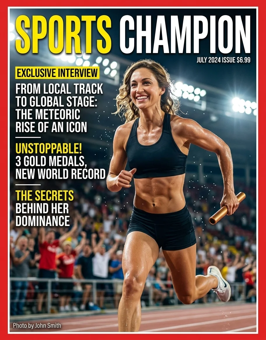 Sports Magazine Cover