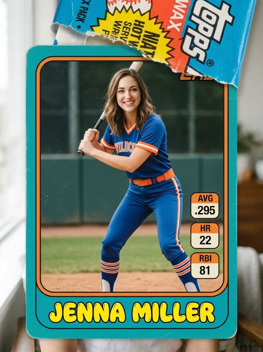 Retro Sports Trading Card