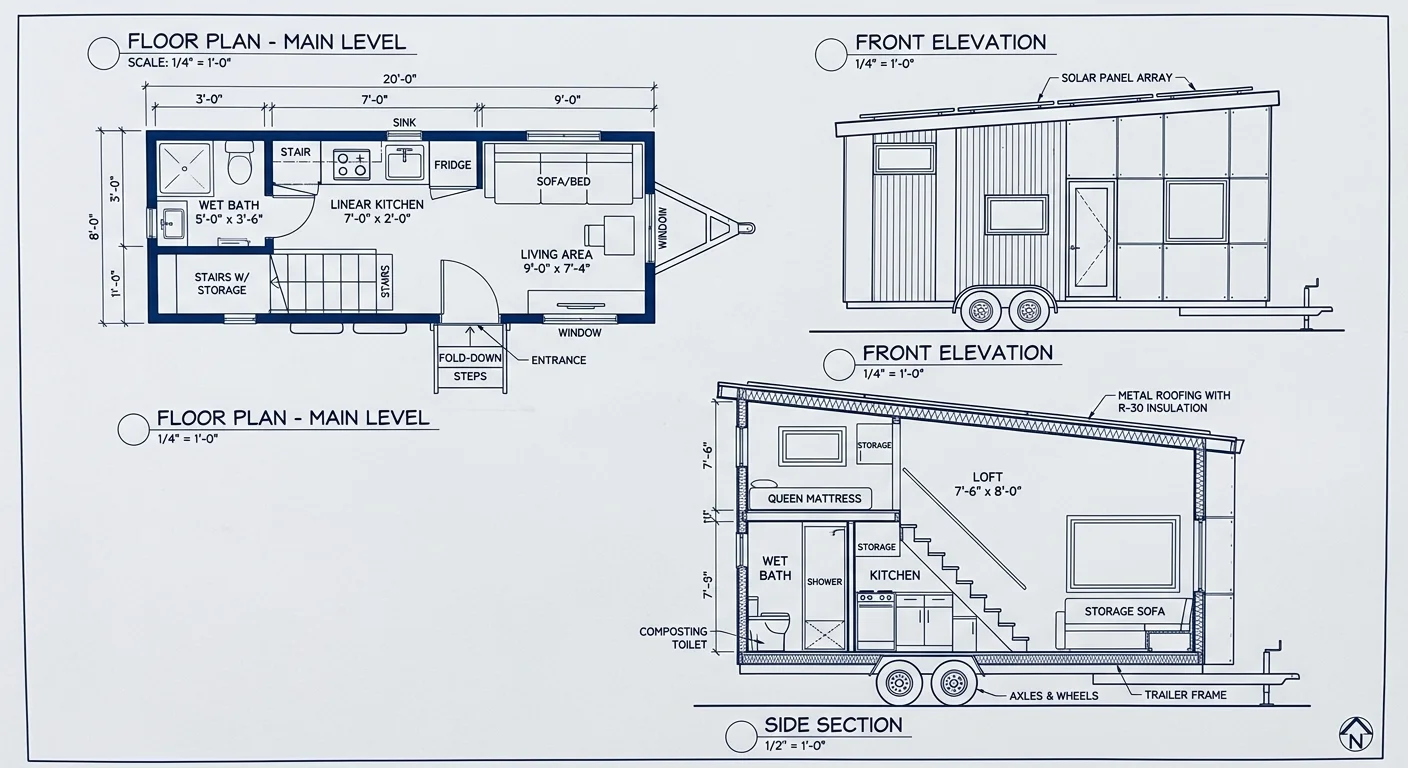 Tiny-House-Bauplan