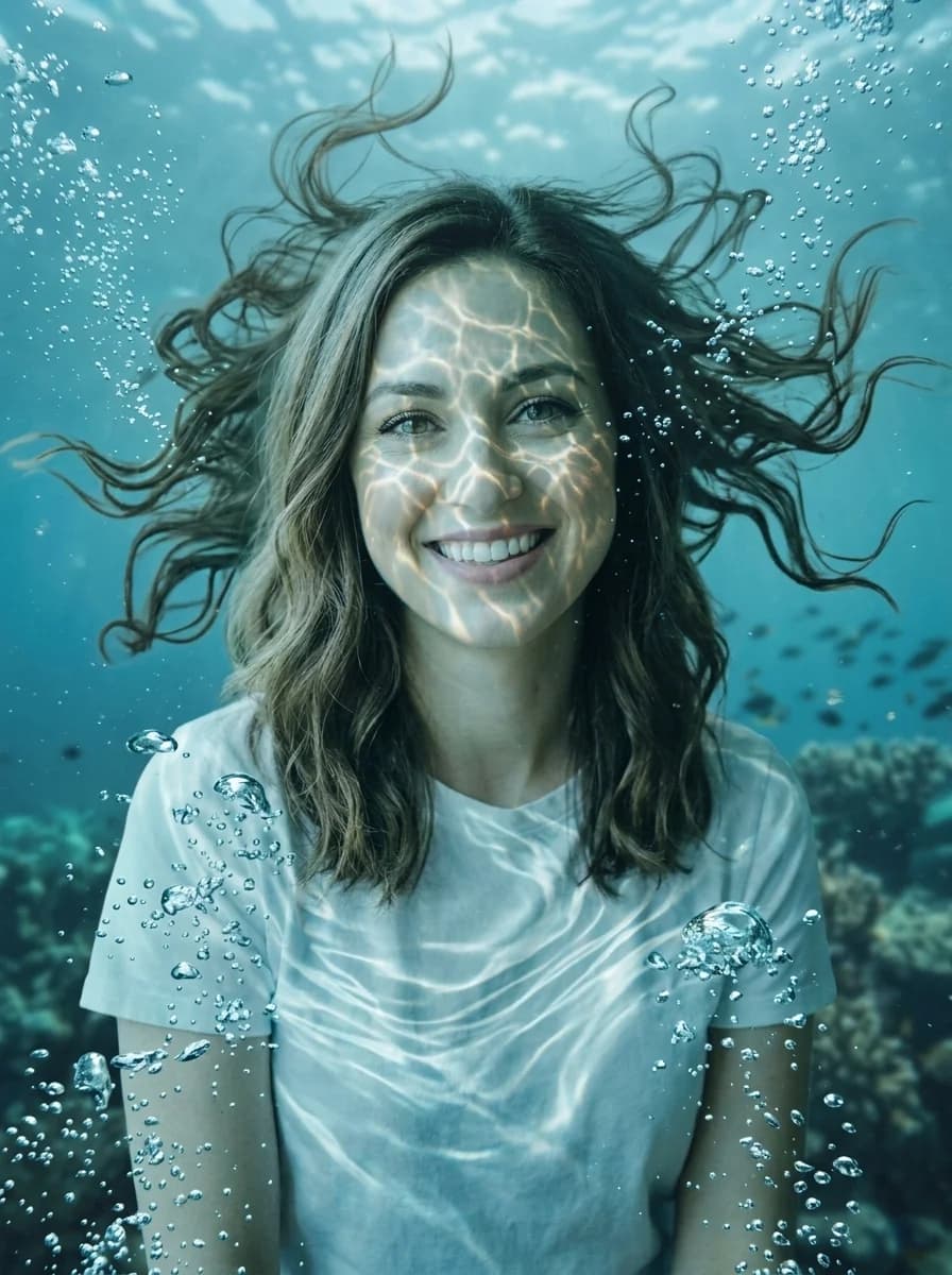 Unterwasser-Porträt