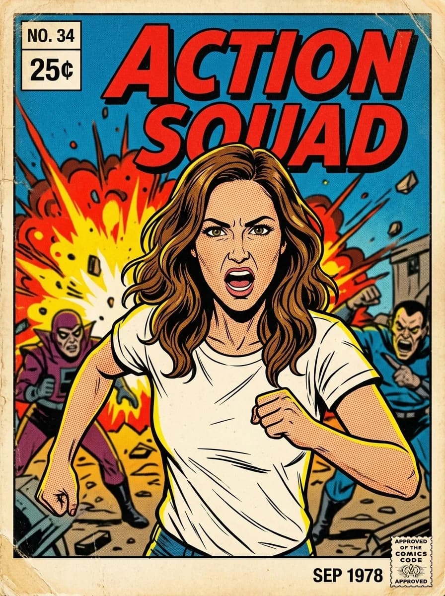 Vintage Comic Cover