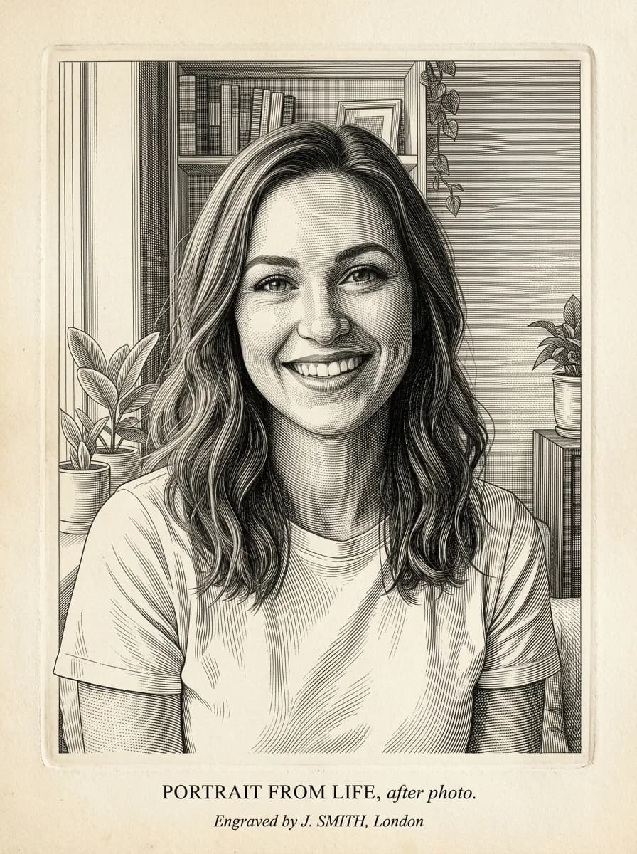 Stahlstich-Illustration