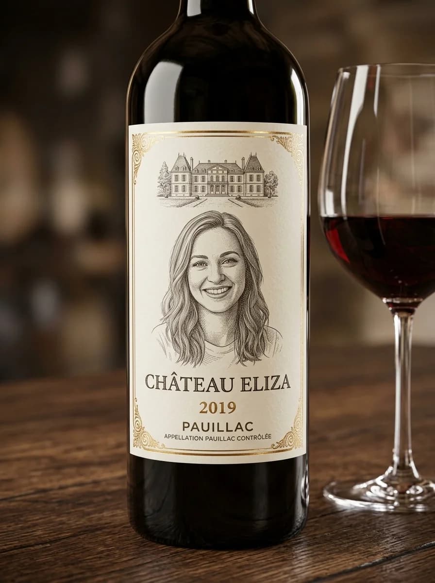 Wine Bottle Label