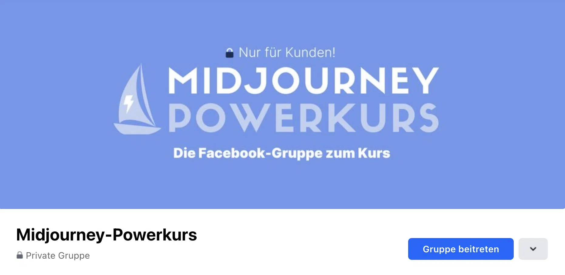 Midjourney Course Facebook group for course participants
