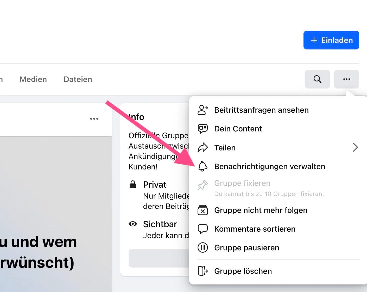 Midjourney Power Course Facebook group manage notifications