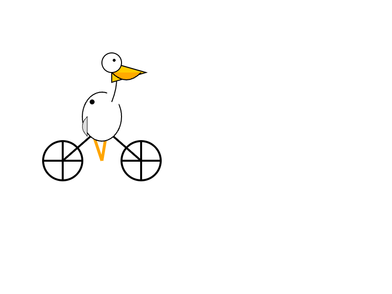 Gemini 3.1 Flash-Lite: Pelikan auf dem Fahrrad