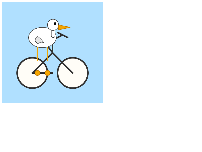 o3: Pelican on a bicycle