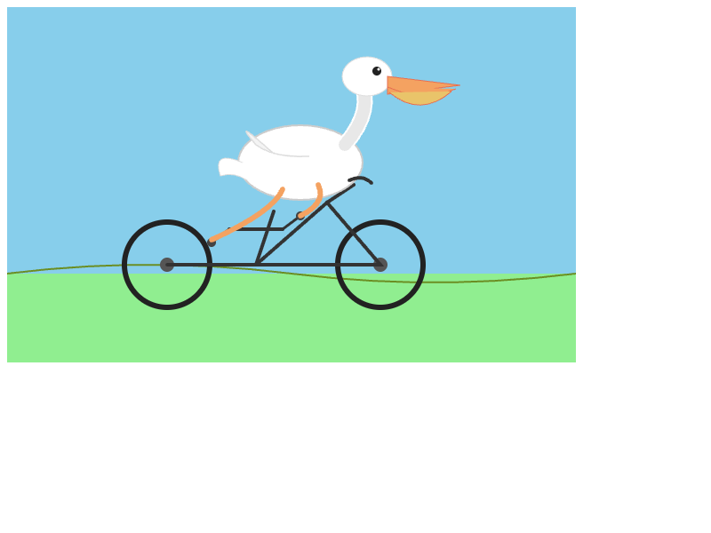 Grok 4.7: Pelican on a bicycle