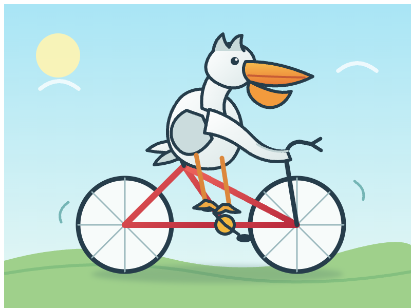 GPT-5.6 Luna: Pelikan auf dem Fahrrad