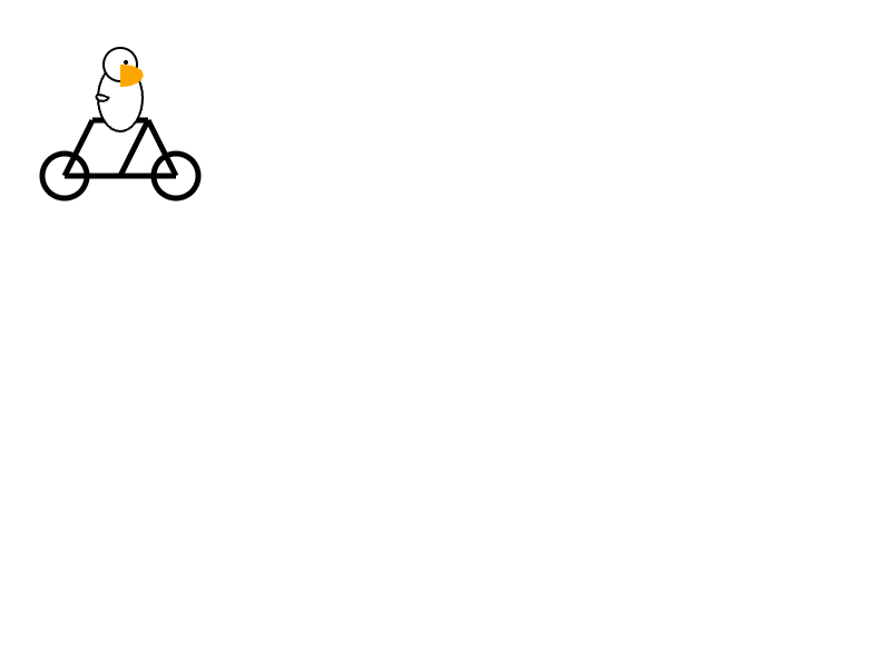 GPT-4o mini: Pelikan auf dem Fahrrad