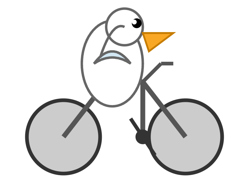 GPT-4.1 mini: Pelikan auf dem Fahrrad