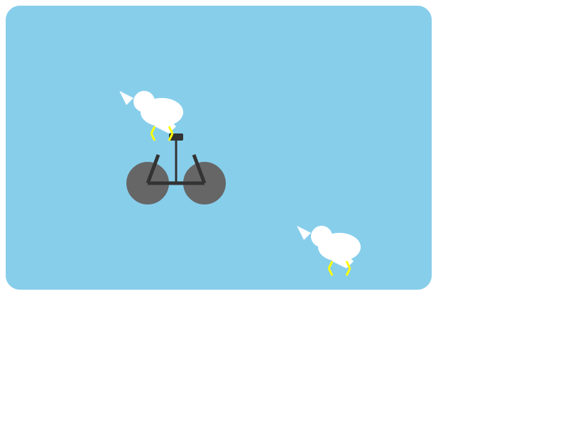 Llama 4 Maverick: Pelikan auf dem Fahrrad