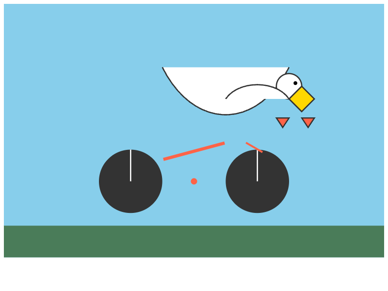 Hermes 4 405B: Pelican on a bicycle
