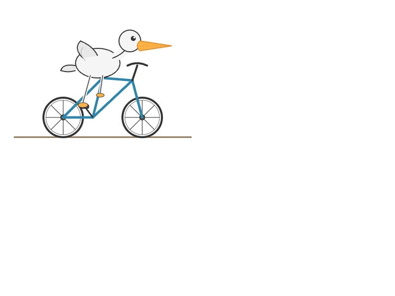 Grok 4.5: Pelikan auf dem Fahrrad