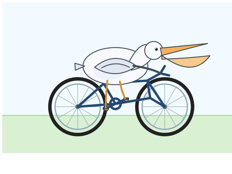 GPT-5.3-Codex: Pelikan auf dem Fahrrad