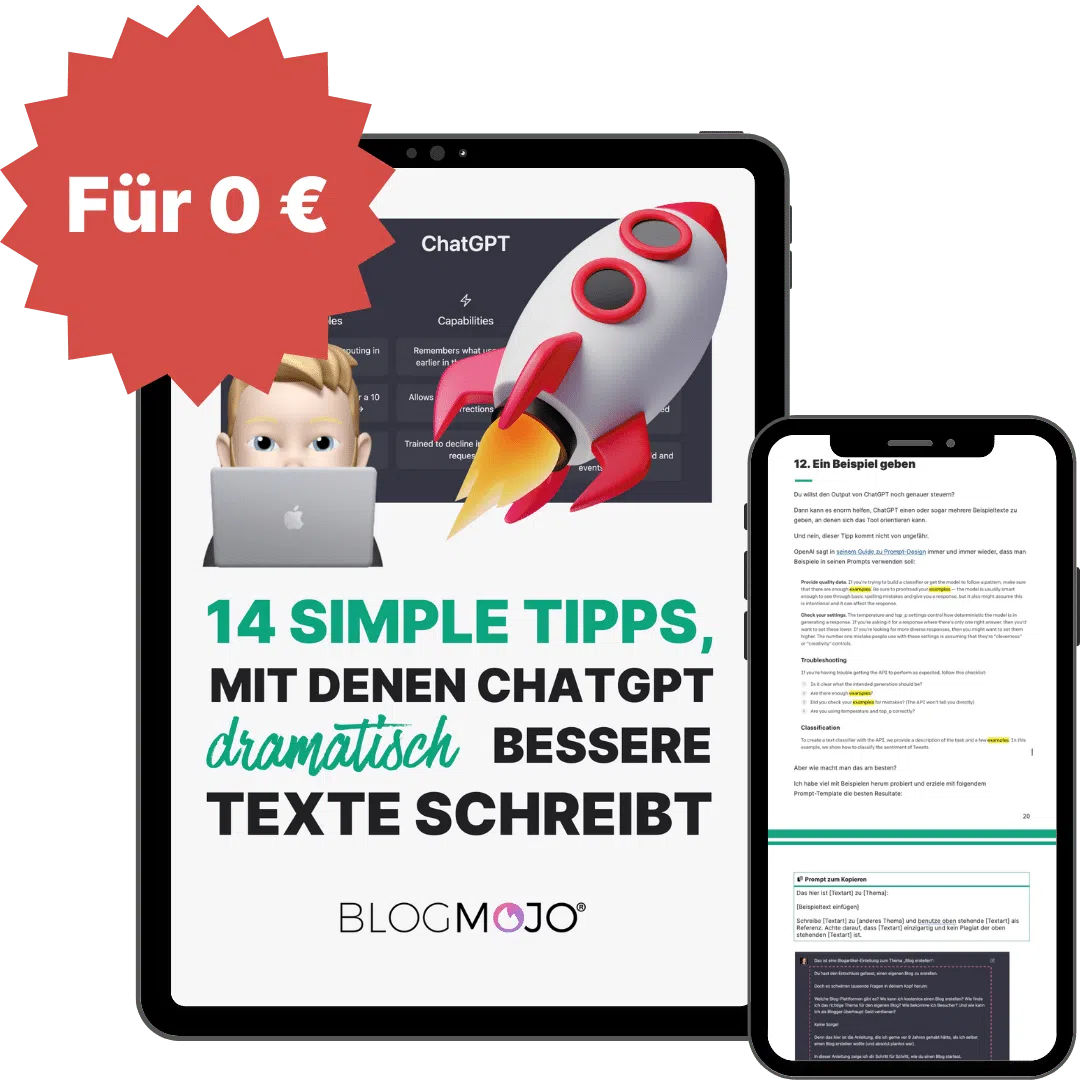 14 ChatGPT Tipps E-Book
