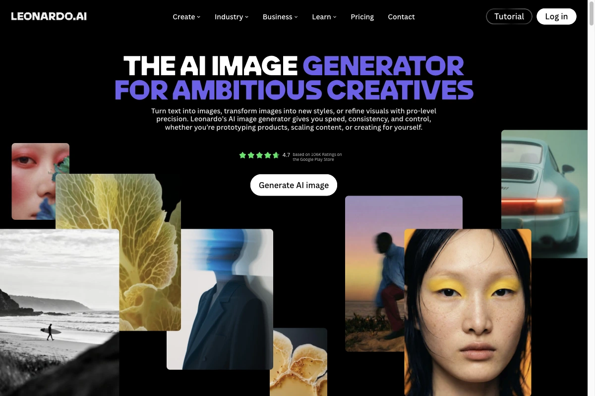 Leonardo.Ai image generator with examples and generator access