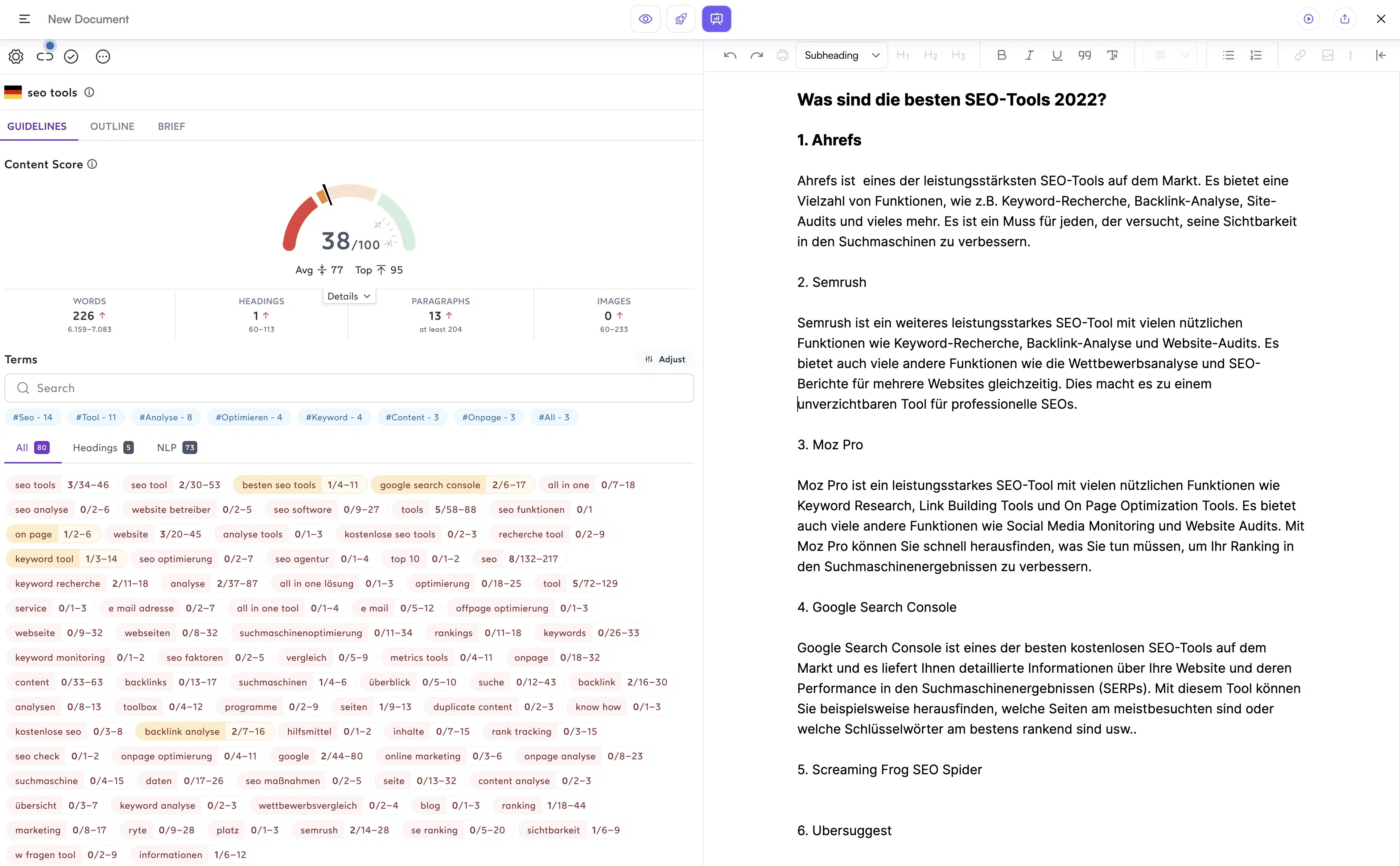 Writesonic Surfer SEO Integration