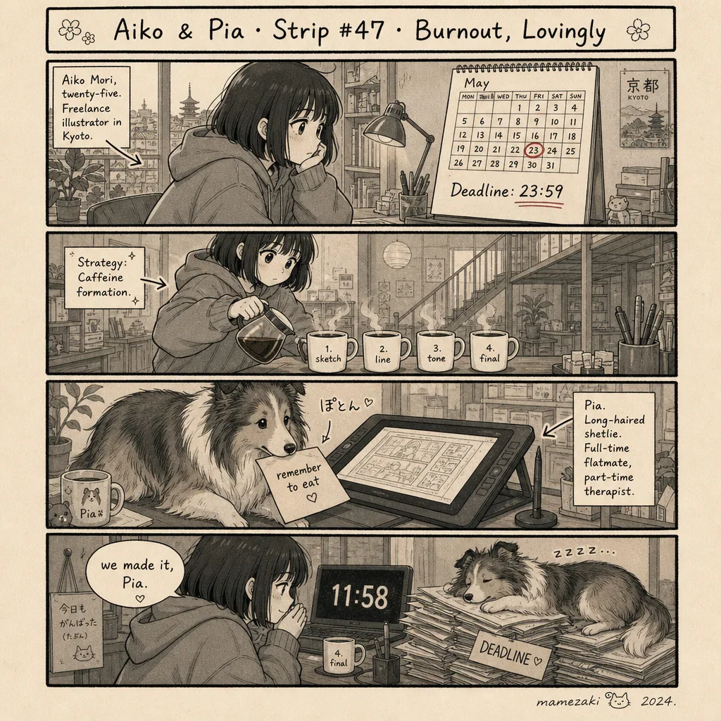 4-Koma: Studio-Alltag