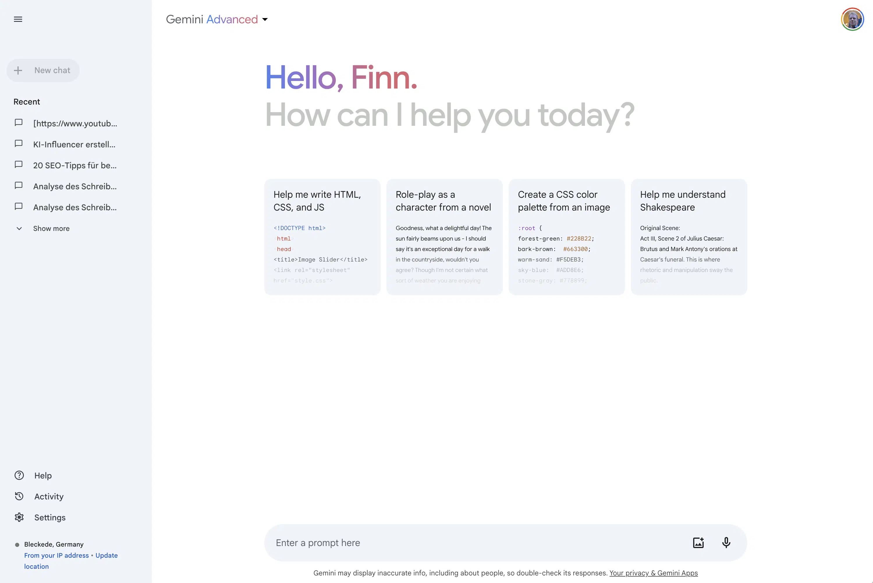 Google Gemini AI chatbot
