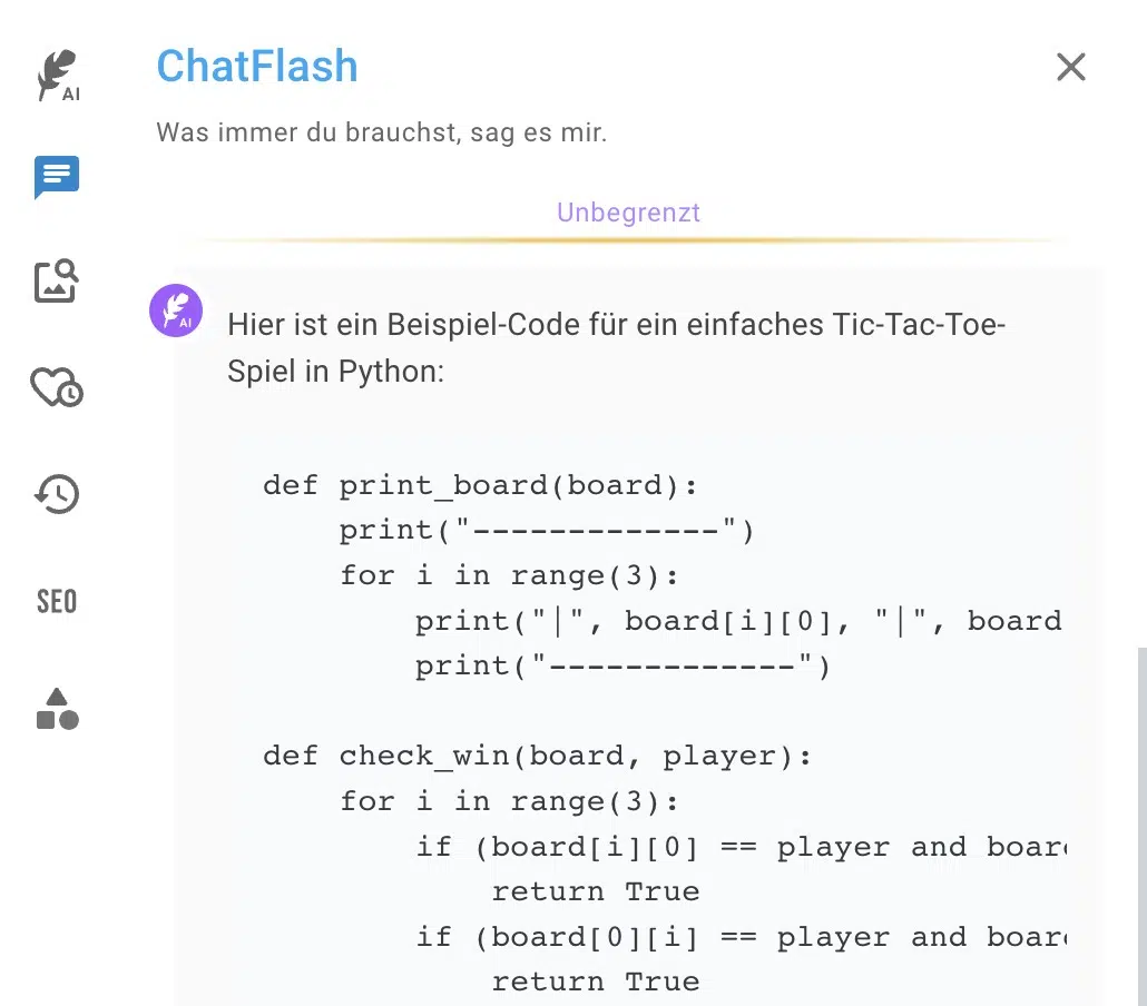 Programming with ChatFlash