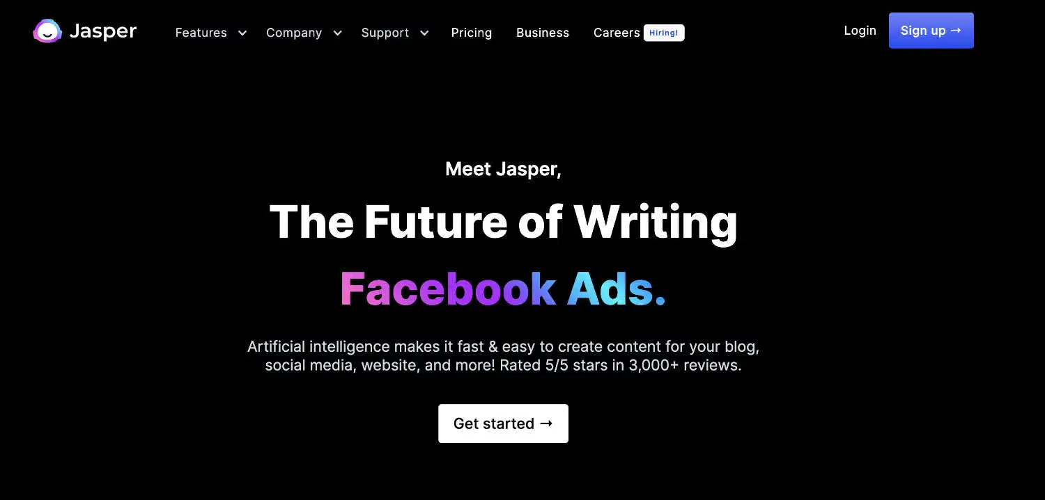 Jasper AI writing assistant