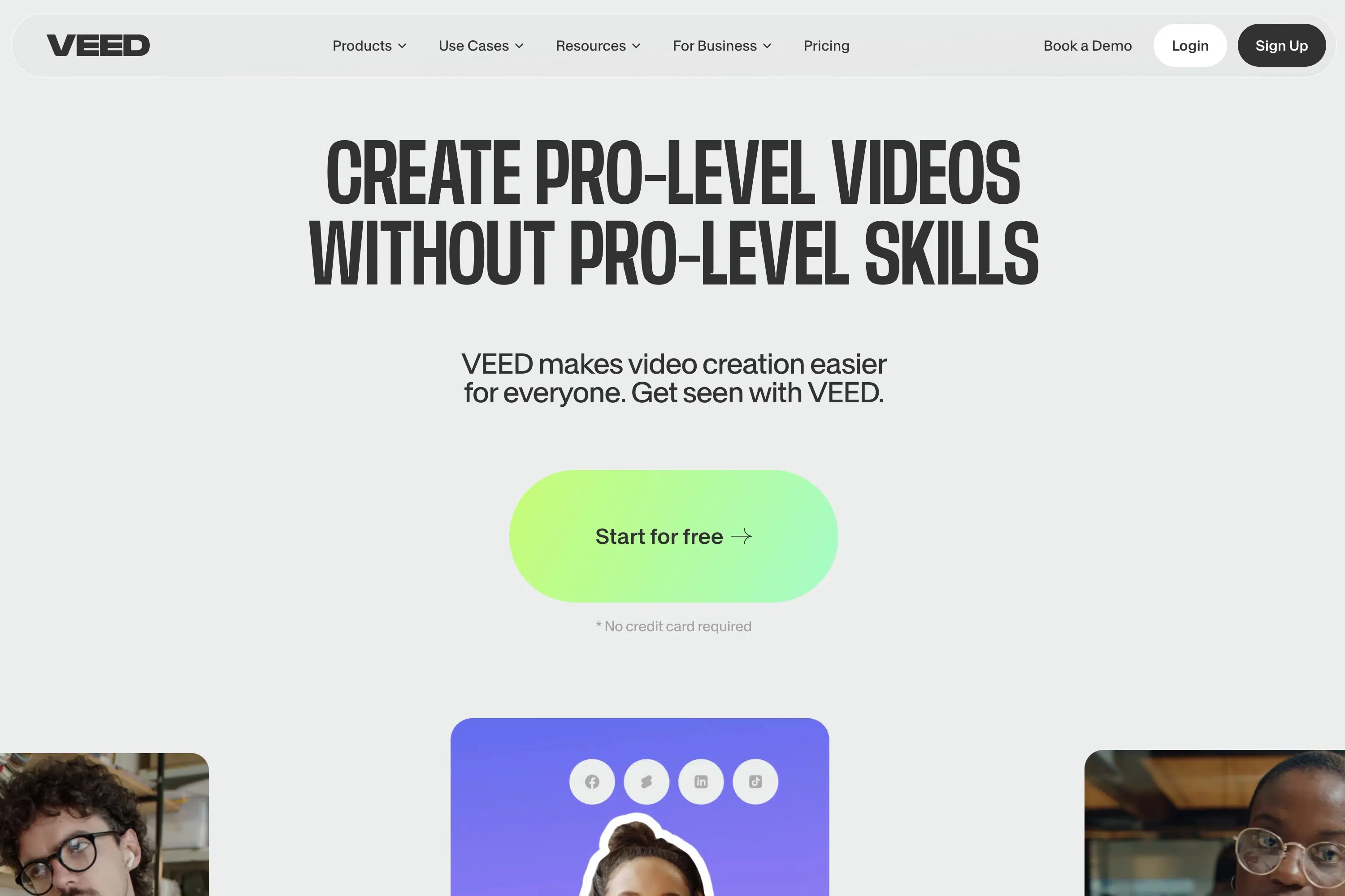 VEED.IO interface