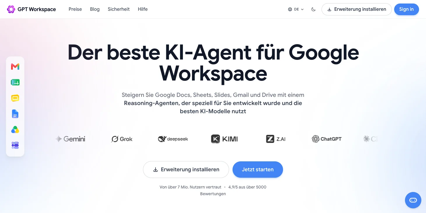 GPT Workspace browser extension