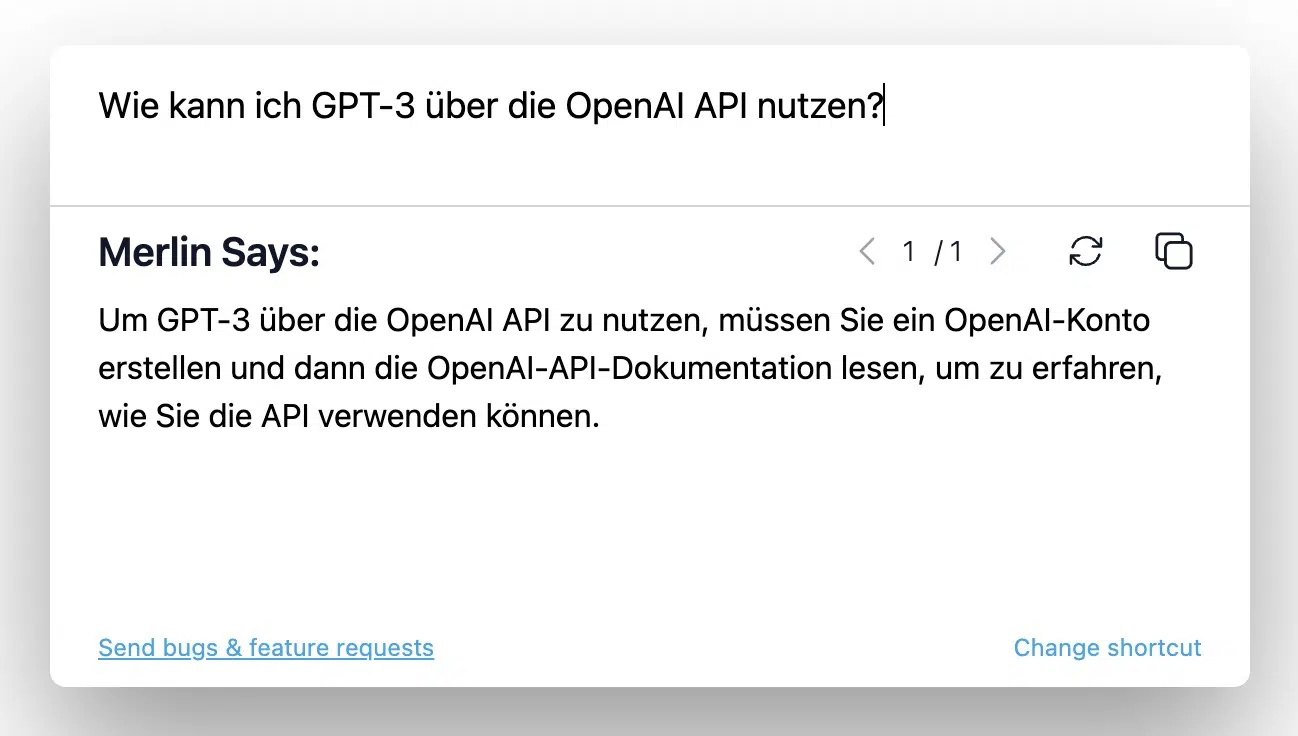 Merlin browser extension
