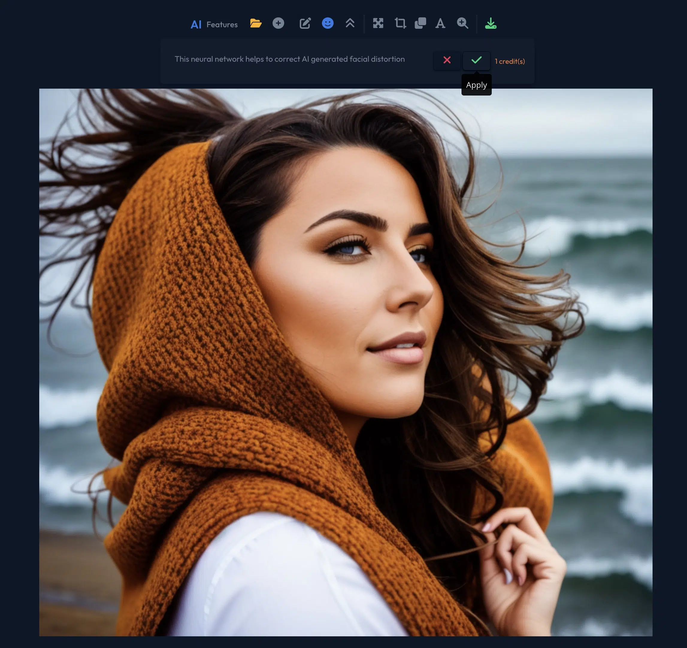 Editing features of Artsmart.ai