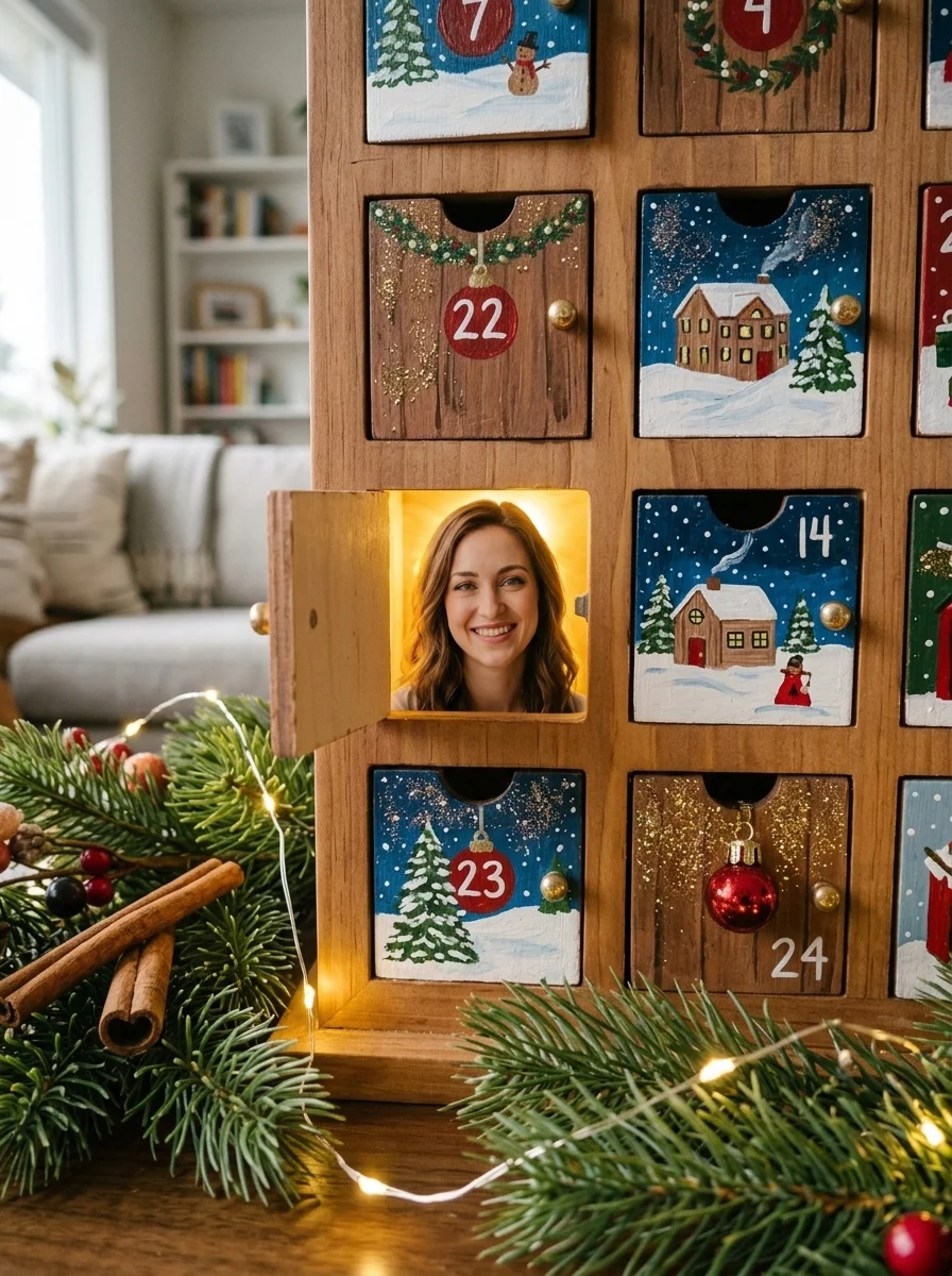 Adventskalender-Fenster