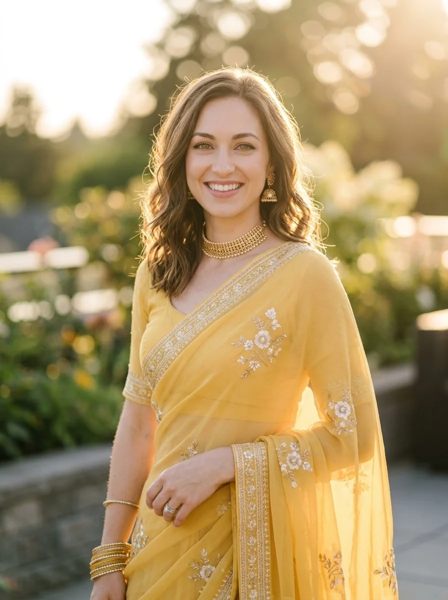 AI Saree Portrait