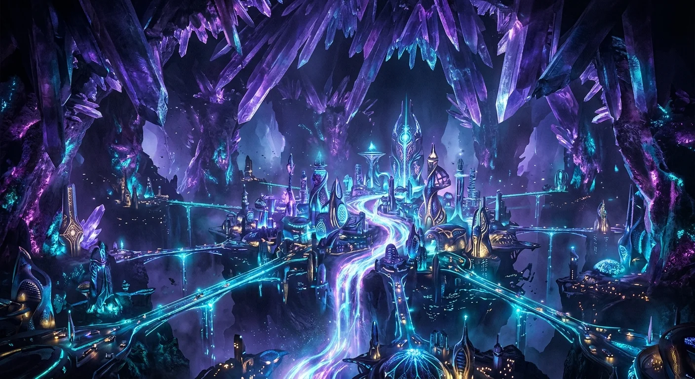 Alien-Kristallstadt