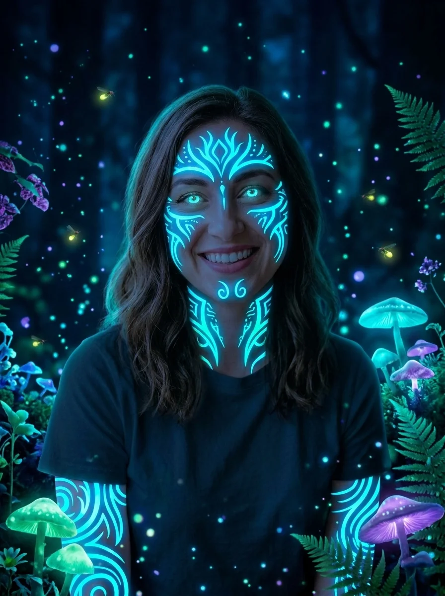 Biolumineszenz-Porträt